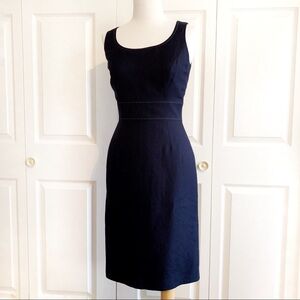 ALEX MARIE Navy Blue Sleeveless Carer Professional Dress